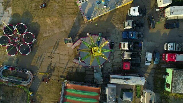 Amusement Park Leba Wesole Miasteczko Aerial View Poland
