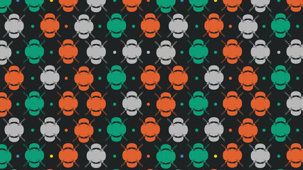 Retro pattern in vintage style