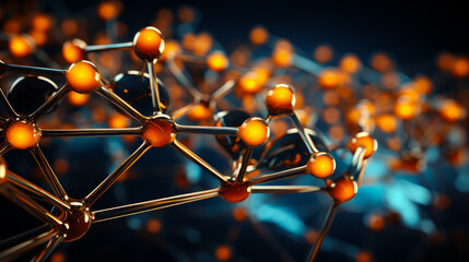 3D render of molecular structure
