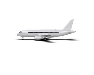 Airplane isolated on background. 3d rendering - illustration