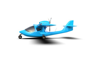 Airplane isolated on background. 3d rendering - illustration