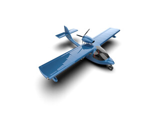 Airplane isolated on background. 3d rendering - illustration