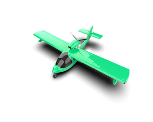 Airplane isolated on background. 3d rendering - illustration