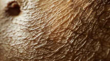 Wrinkled skin texture, macro, scar