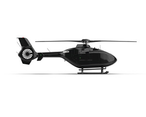 Helicopter isolated on background. 3d rendering - illustration