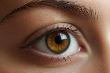 Beautiful women eye with long luscious eyelashes