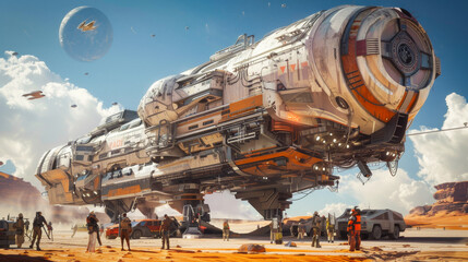 Intergalactic space ship