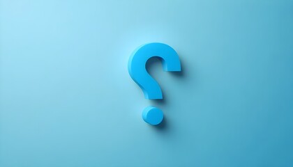 blue question mark