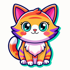 Fototapeta premium Enchanted Kitten: A Whimsical Journey into Fantasy