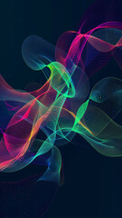 Dynamic Neon Light Network Visualization