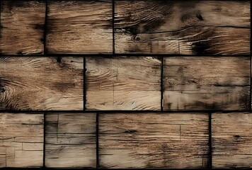 Rustic Dark Wooden Plank Texture Background