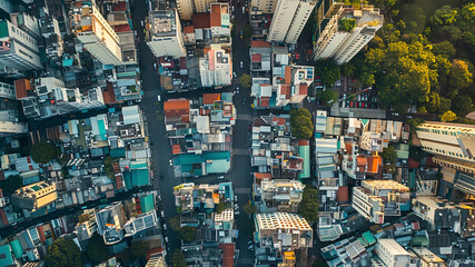 panoramic view of the city, aerial view of the city, buildings scene, biuldings in the city, top view of buildings in the city	 - obrazy, fototapety, plakaty