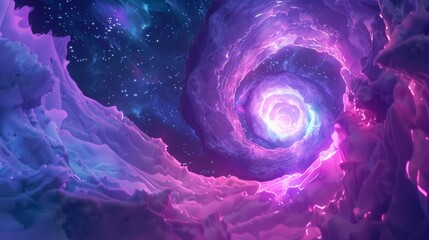 universe cartoon animation, cosmic, futuristic and supernatural inspired background using colors - obrazy, fototapety, plakaty