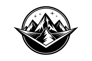 mountain-shapes-for-logos vector illustration 