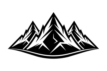 mountain-shapes-for-logos vector illustration 