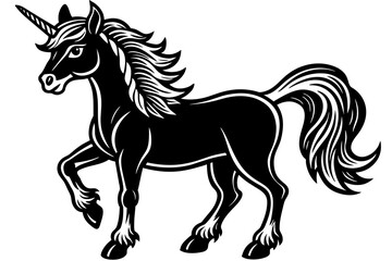 unicorn-color-vector illustration