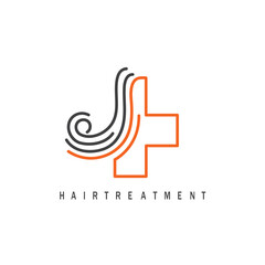 hair treatment icon vector concept design template