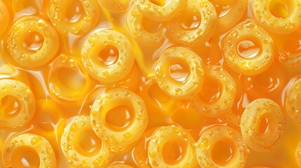 honey cereal circles pattern