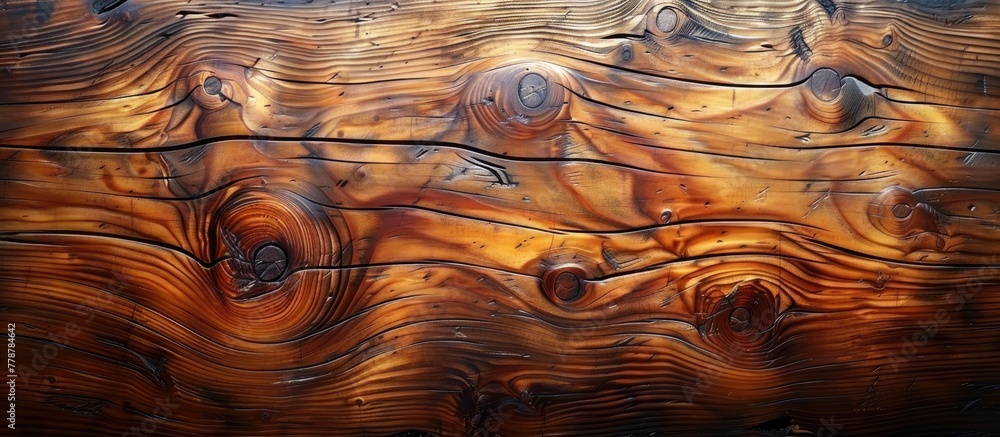 Sticker a closeup of a piece of wood displaying a beautiful swirl pattern, resembling art with hints of wild