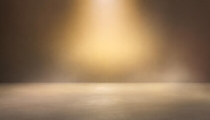 studio dark room background with concrete floor texture spot lighting and mist