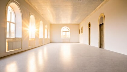 white empty room with light - obrazy, fototapety, plakaty