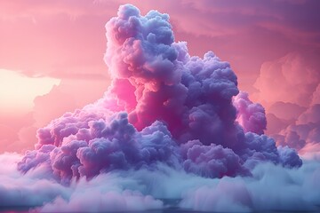 Pink and Purple Sky With Clouds