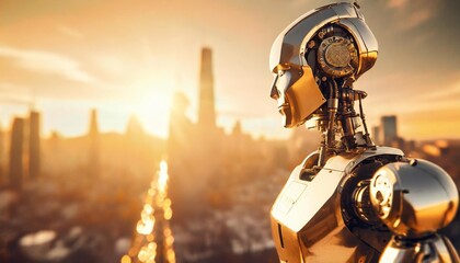 robotic cyborg artificial intelligence beautiful robot advanced technology wallpaper background