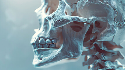 Meticulous Radiology Examination of Detailed Skeletal Anatomy Captured in Cinematic D Render