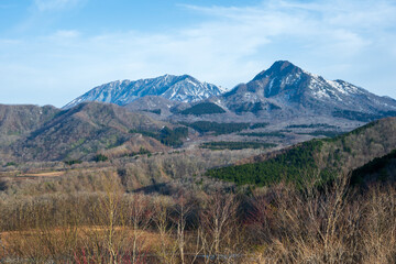 日本の鳥取県の大山のとても美しい風景