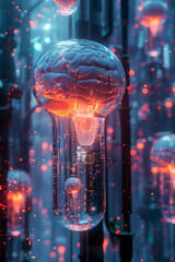 Transcendent Interconnectivity Seamless Mind to Mind Communication through Teleportation Pods and Brain Computer Interfaces