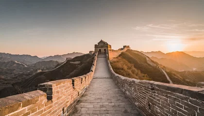 Zelfklevend Fotobehang the great wall of china © Leila