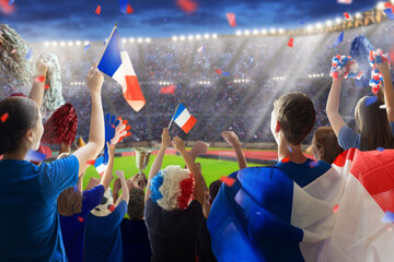 France football team supporter. French fan.