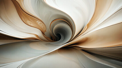 Mesmerizing swirling abstract shapes captivating visual journey