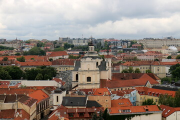 02 07 2023 Vilnius Lithuania. Vilnius is the capital and largest city of Lithuania. It is located in the southeast of Lithuania on the Vilnius River.