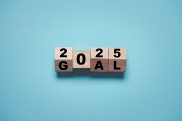 Flipping of wooden block 2025 and goal wording for preparation business achievement target and...