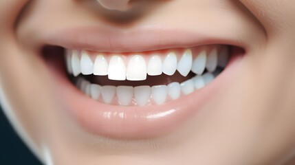 Obraz premium Close-Up of Dental Checkup with Perfect White Smile.
