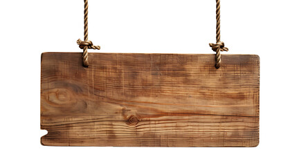 Wooden planks hanging retro vintage style. Isolated wooden board
