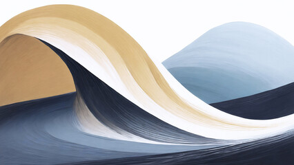 wavy lines that flows smoothly like smoke