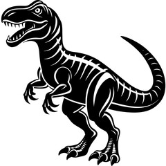 dinosaur illustration, black dinosaur silhouette vector illustration,icon,svg,monster characters,Holiday t shirt,Hand drawn trendy Vector illustration,dinosaur on black background