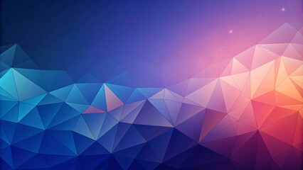 Fototapeta premium Blue Geometric Triangle Pattern Background