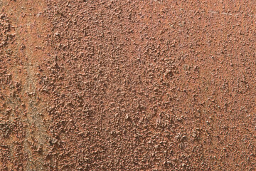 Old rusty aged weathered metal sheet closeup as grunge  background 