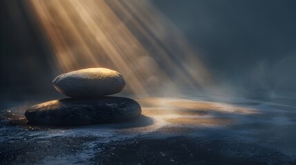 stones in sunlight