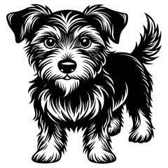 dog illustration, black dog silhouette vector illustration,icon,svg,pet,monster characters,Holiday t shirt,Hand drawn trendy Vector illustration,dog on black background