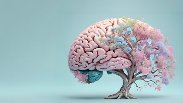 Brain-tree fusion represents the interconnectedness of humans and nature