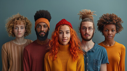 Fototapeta premium Group of People Standing Together