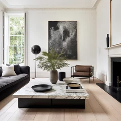 Foto op Canvas Art deco interior design of modern living room, home. © Vadim Andrushchenko