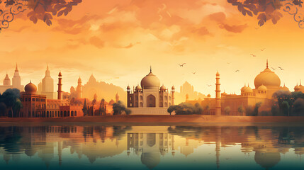 India wallpaper, illustrated india wallpaper