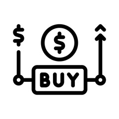 buy limit line icon