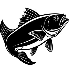 black and white fish, black fish, silhouette vector illustration,icon,svg,pet,goldfish characters,Holiday t shirt,Hand drawn trendy Vector illustration,fish on black background