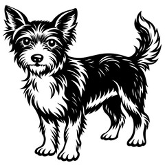      Dog silhouette  vector illustration.
